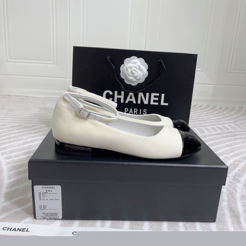 Ch*el leather shoes